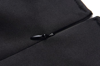 DOLLY Elegant Retro Style Crew Neck Sleeveless Slim Fit High Waist Dinner Dress-KIRSTEN