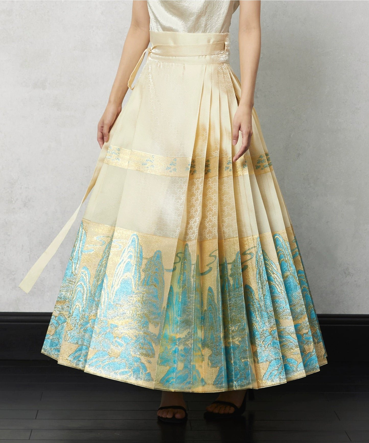 HECO weaving Jinshan jacquard horse face long skirt women - vin.