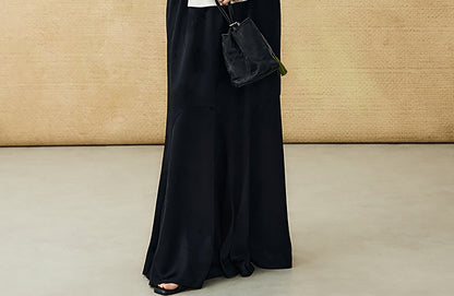 HECO Chinese Style Acetate Jacquard Elasticated High-waisted Fishtail Skirt - BETH.