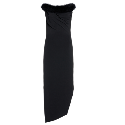 GOUDIN Women's Small black elegant evening dress-LENA.