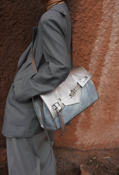 IUBALLET Genuine Leather Commuter Shoulder Tote Bag - PSALM.