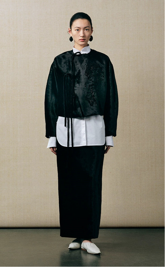 ZHUCHONGYUN Chinese heavy bead embroidered cardigan jacket-HAIYUE.