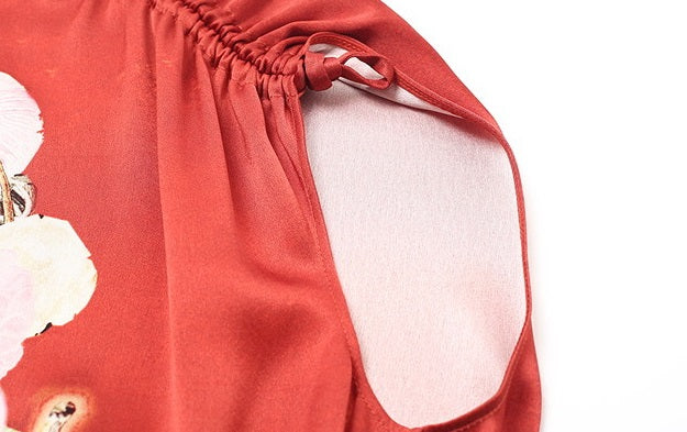 ZHUCHONGYUN spring silhouette shirred dress-KANON.