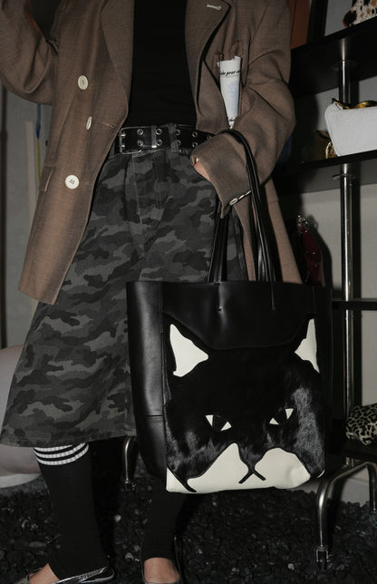 IUBALLET Large Capacity One Shoulder Horsehair Leather Bucket Bag - ENVISION.