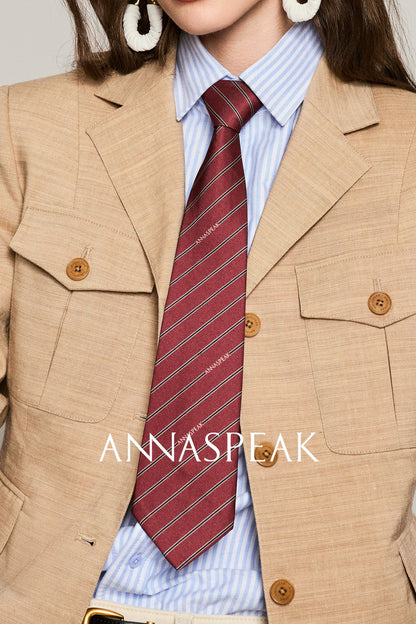 ANNASPEAK linen old money style suit-HOSE.