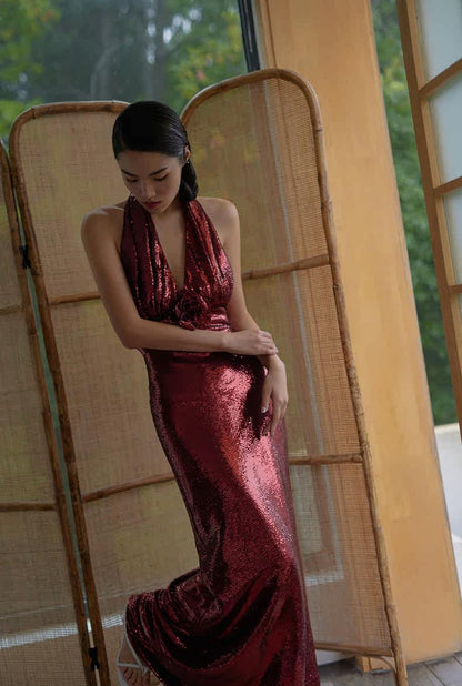 GOUDIN bridal party evening performance dress-IRDONA.