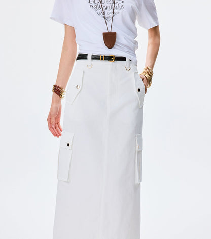 ANNASPEAK High-Waisted A-Line Skirt AS Summer New Style-JUN.