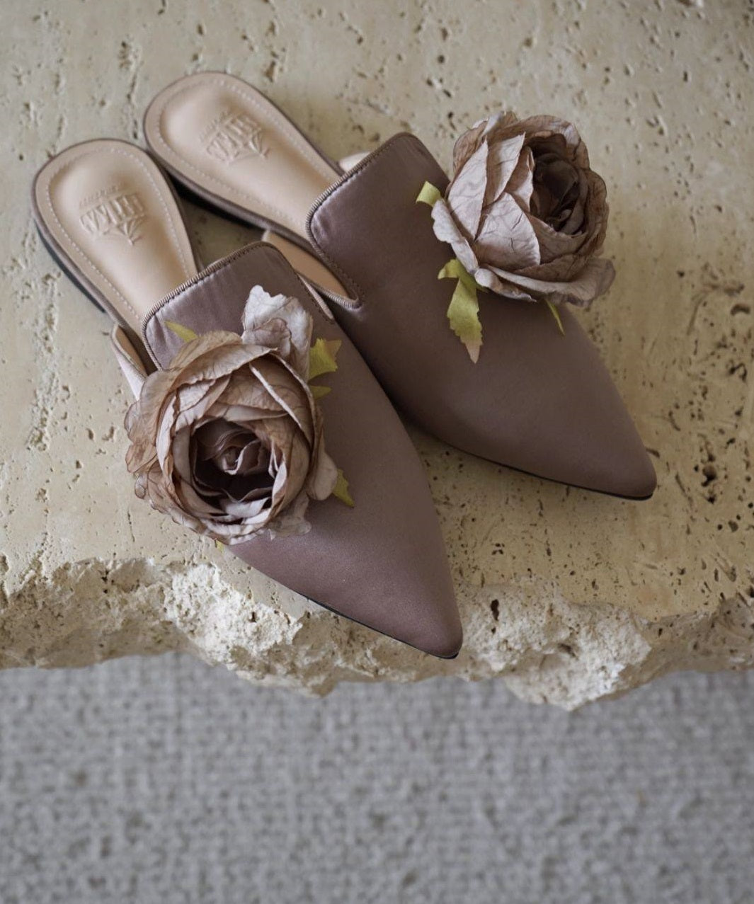 B-FEI women's French flower mules-TANNA.