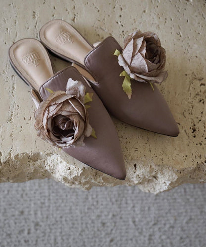 B-FEI women's French flower mules-TANNA.