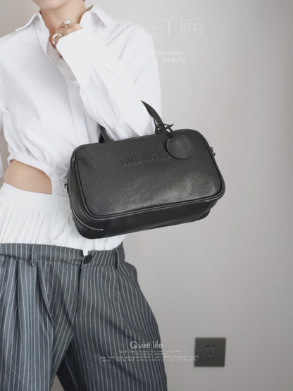 IUBALLET Vegetable-Tanned Leather Vintage Handbag - EARTH.