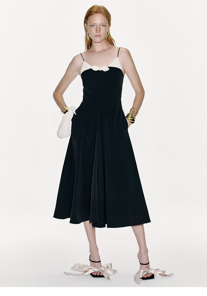 ATELIER MISS LU Spring/summer Bubble Texture Spell Receiver Waist Slip Dress - EVADE.