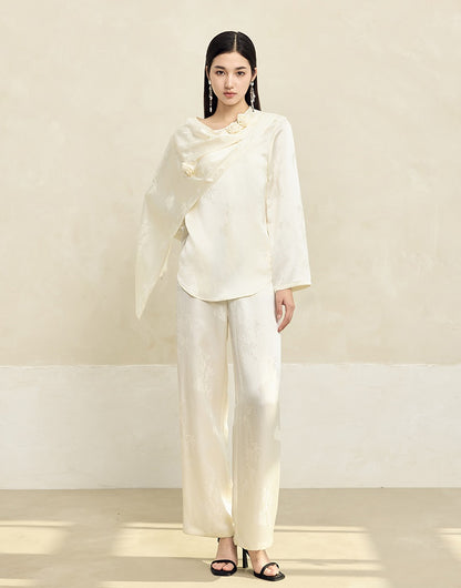 HECO Acetate texture Handmade Rose Top Women - DARK.