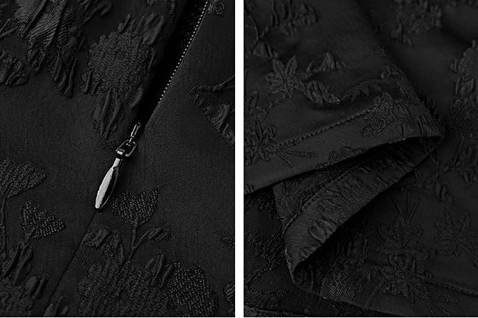 HECO Chinese Style Acetate Shirder Dress - LOLA.