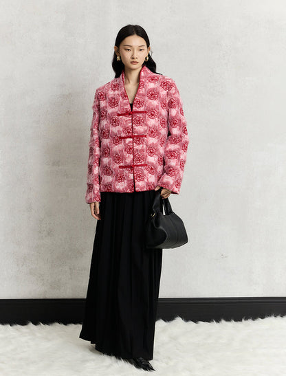 HECO embroidery mesh cardigan long sleeve jacket women - man.