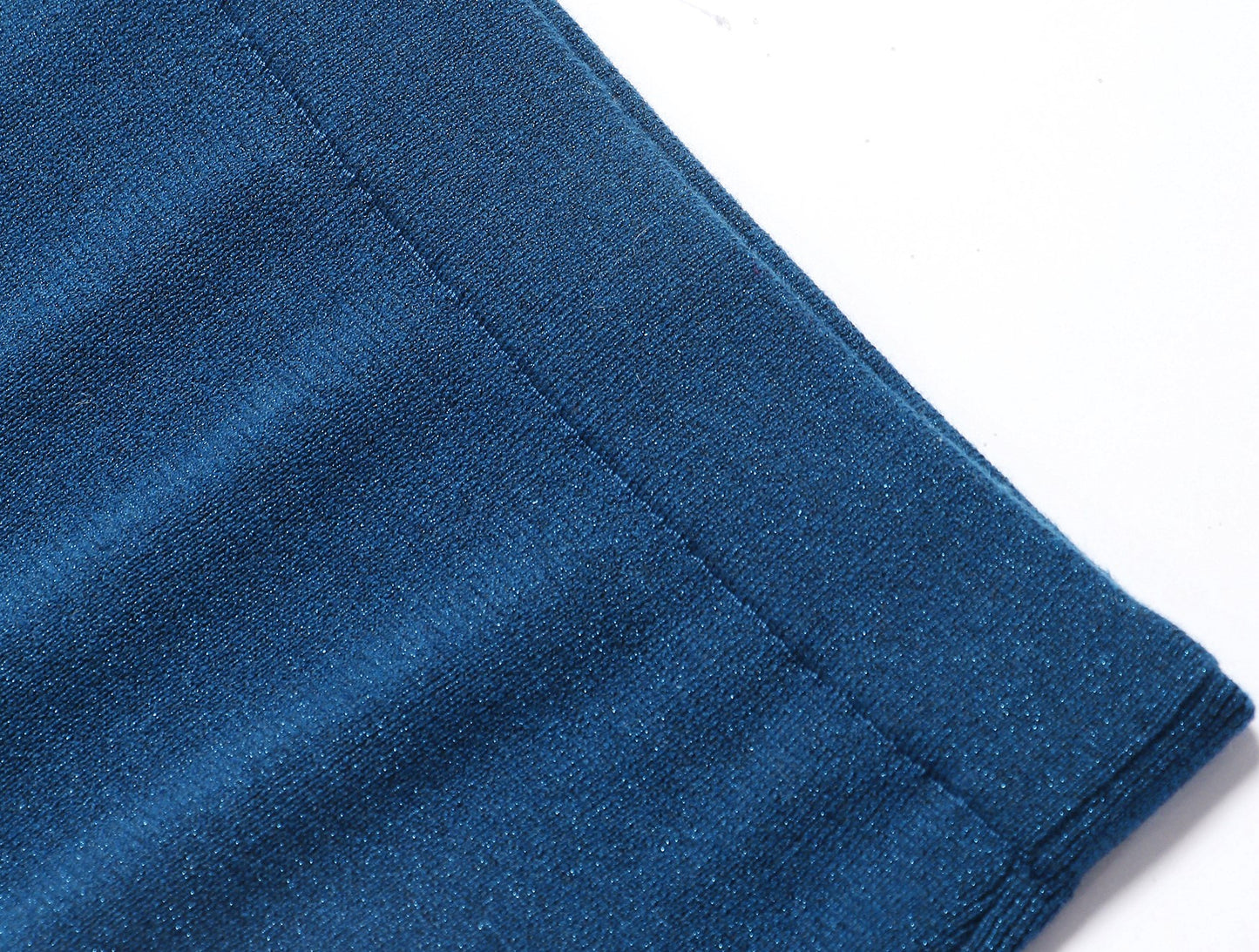 WANGXO | Water Drop Collar with Sequin Inlay Ruffle Hem Top & Skirt Set-VANA.