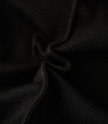 HECO Chinese temperament asymmetrical floating collar sleeveless base knit sweater - QUER.