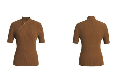 ZHUCHONGYUN silk short sleeves top and long skirt outfit set-PIPI.