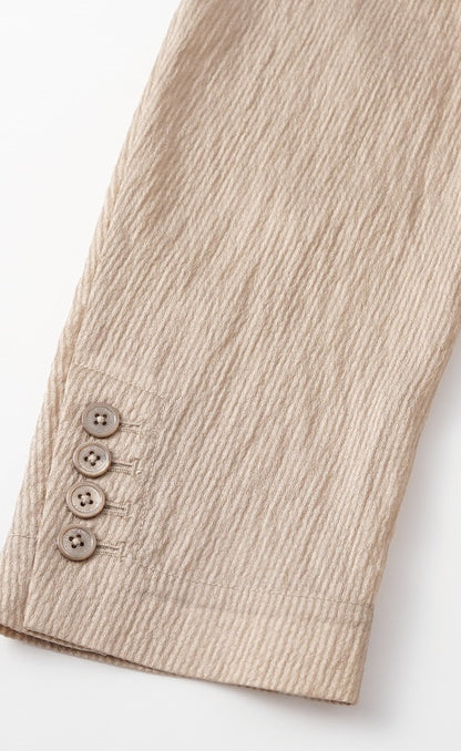 ANNASPEAK pearl gloss texture suit drawstring shorts-GRANS.