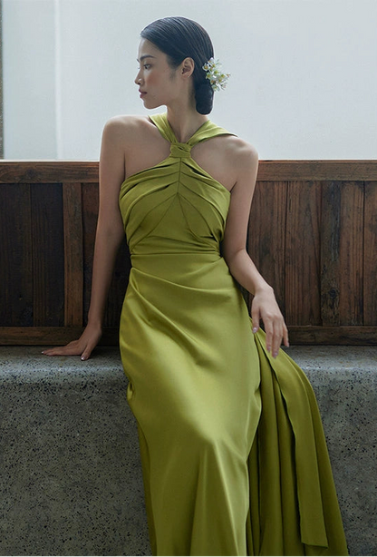 GOUDIN Toast party performance dignified long skirt dress-JAGNA.
