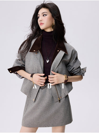 AUI Sheep Wool Black Turtleneck Sweater Slim Knit Base Jacket -  Su-Ho.
