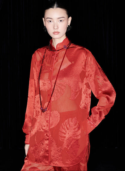 M essential Mackay designer Flower Pot Neck Straight pant top suit - bear.