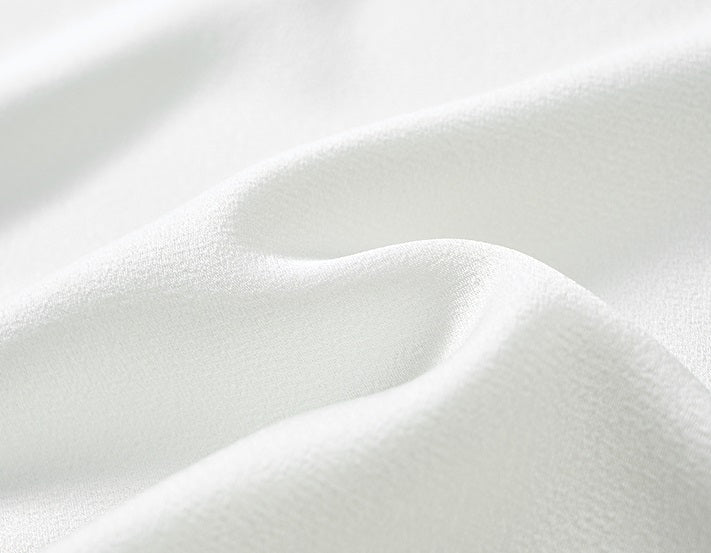 COMME MOI Lv Yan designer summer new women's small stand collar white cape top - DAISY.