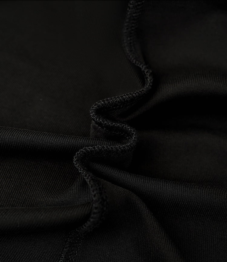 HECO Chinese Draped Summer Heavy Industry Ginkgo Biloba Print Slim Skirt - COLS.