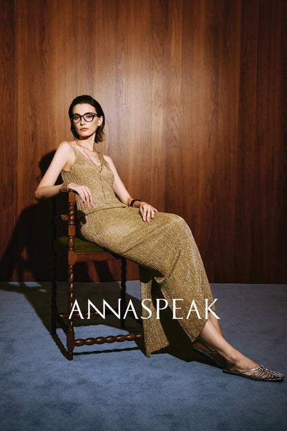 ANNASPEAK dry soft and cool VISCOSE pit strip suspender straight skirt set-CHOTA.