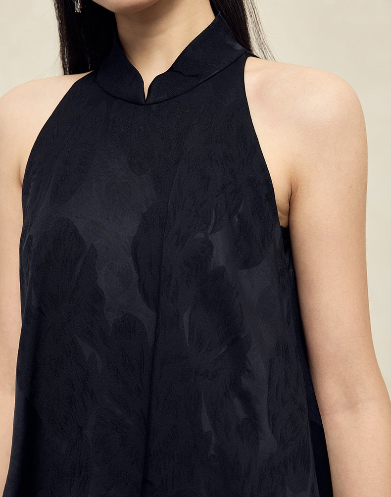 HECO acetate layers sleeveless halterneck dress Women - PRAISES.