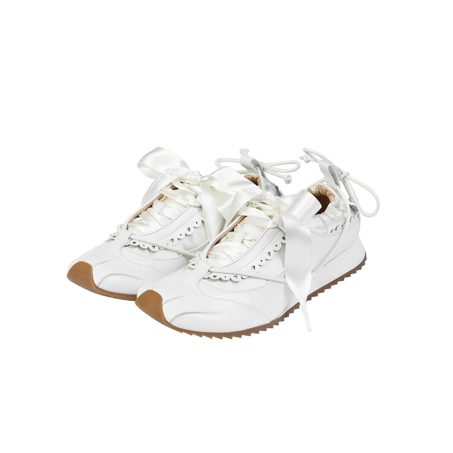 FAME Contrast Bow Lace-On Sneaker Women's Shoes Rococo - DAVID