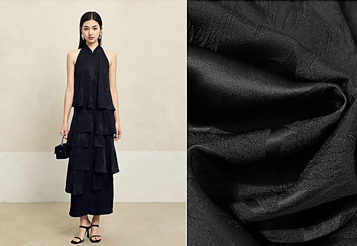 HECO acetate layers sleeveless halterneck dress Women - PRAISES.