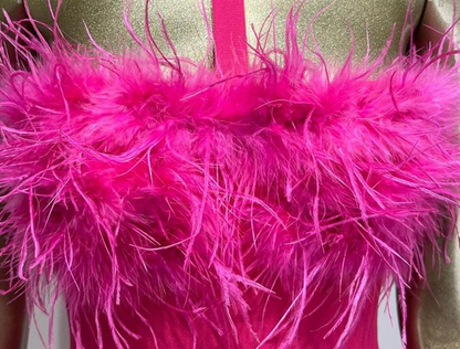 DOLLY Luxury Rose Pink Sleeveless Halter Neck High Waist Knitted Sexy Dress-PURSIA