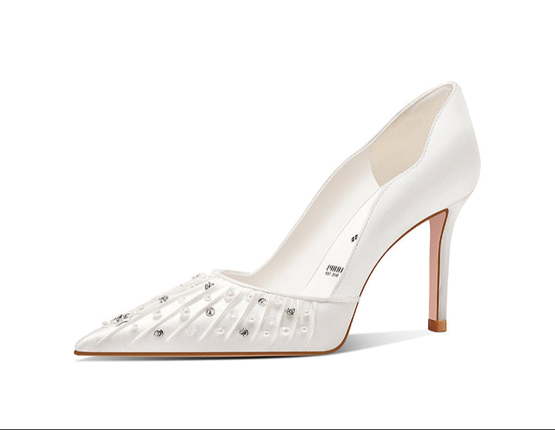 pjjuu french bridal wedding shoes - MACH