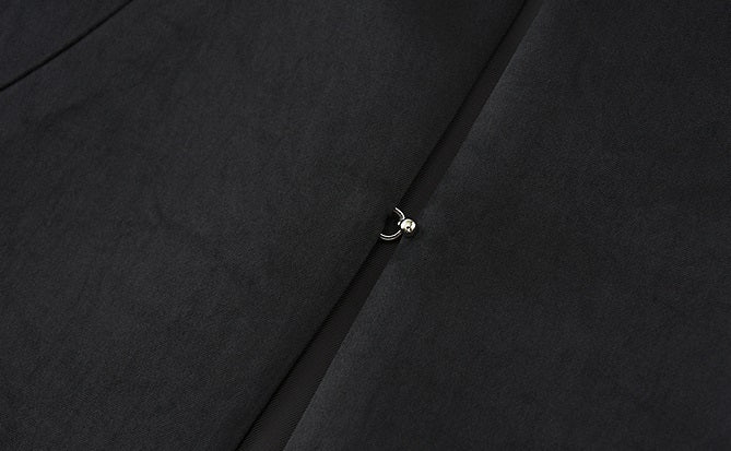 ZHUCHONGYUN  stand-up collar placket sleeveless straight vest-BIEBER.