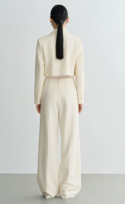 COMME MOI Lu Yan designer's new wool twisted short suit - DECKS.