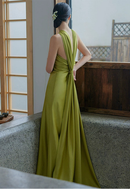 GOUDIN Toast party performance dignified long skirt dress-JAGNA.