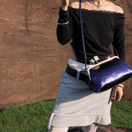 IUBALLET Star Rail Buckle New Mouth Gold Bag - LOVE.