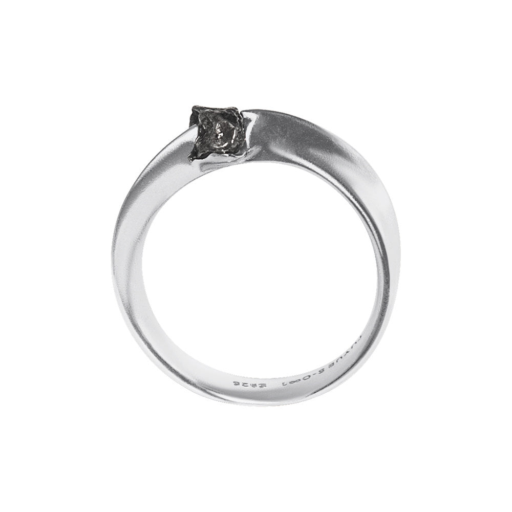 TUYUE sterling silver gold plating iron meteorite energy Mobius ring - RICHARD.