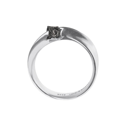 TUYUE sterling silver gold plating iron meteorite energy Mobius ring - RICHARD.
