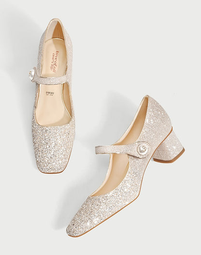 pjjuu mary jane new french strap block vintage single shoes - VANS