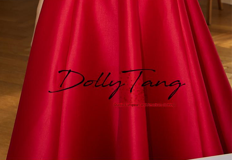 Dolly Elegant Retro Style Square Collar Sleeveless High Waist Formal Dinner Dress- DARANA