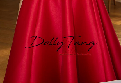 Dolly Elegant Retro Style Square Collar Sleeveless High Waist Formal Dinner Dress- DARANA