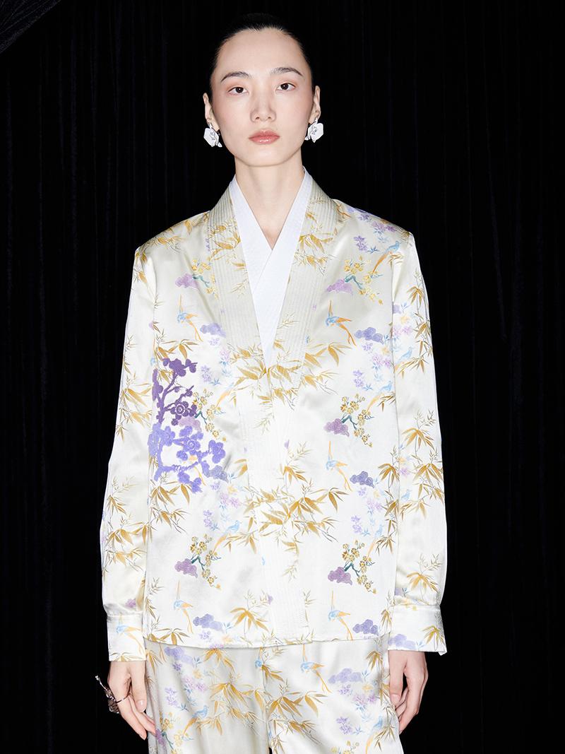 M essential Mackay designer embroidered folded shirt Pant suit - Muli.