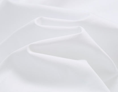 COMME MOI Lu Yan designer's new women's white cotton elastic V-neck commuter shirt - GIFTED.