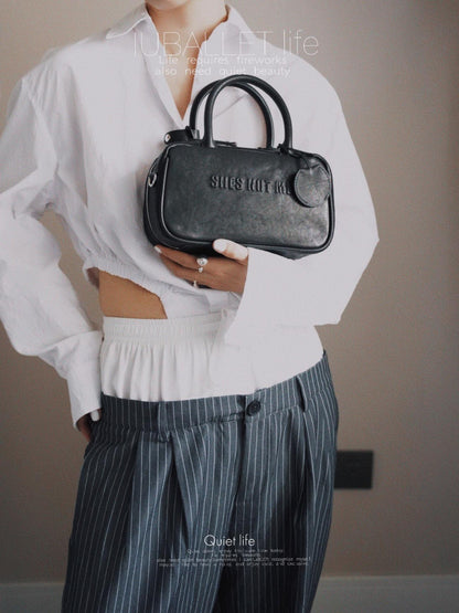 IUBALLET Vegetable-Tanned Leather Vintage Handbag - EARTH.