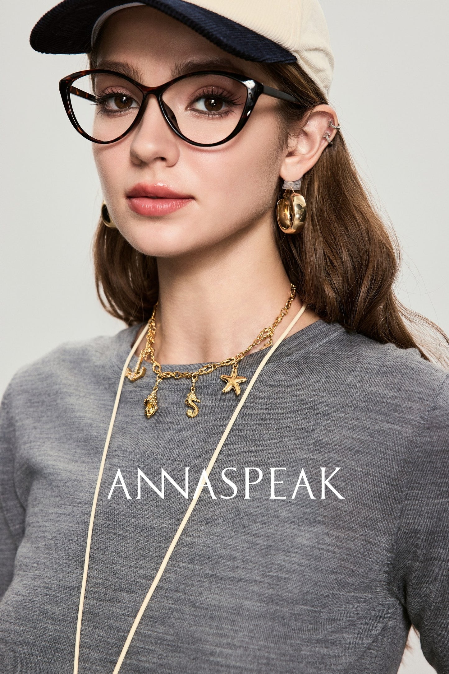ANNASPEAK fake two pieces wool knit-LIAM.