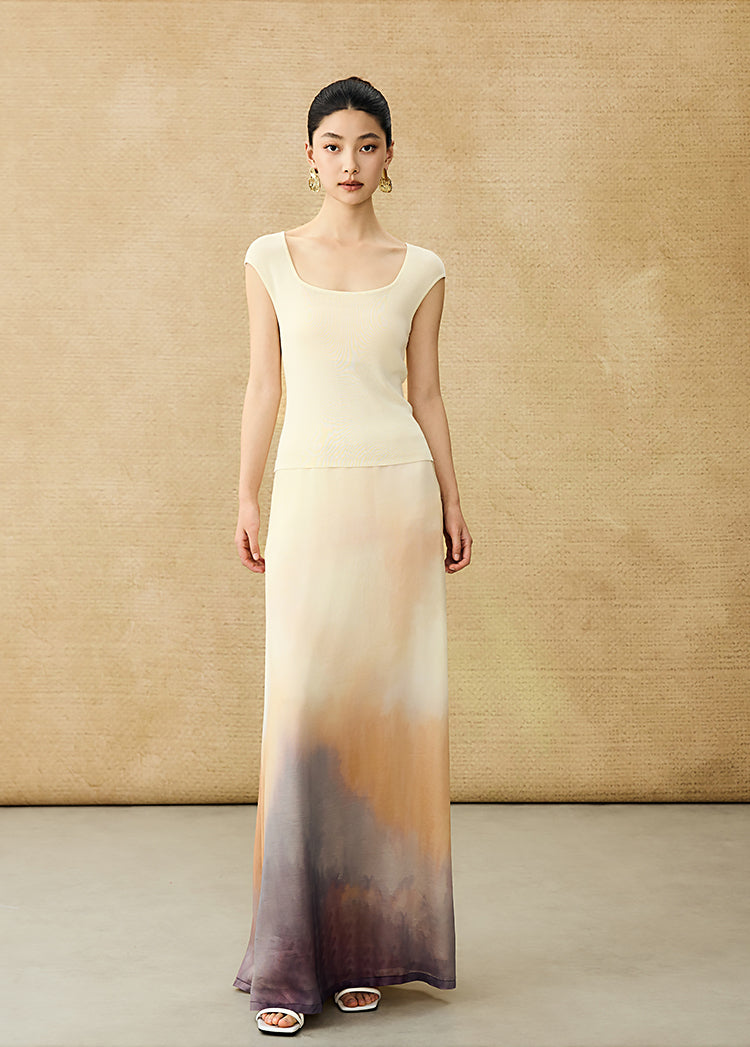 HECO Chinese U-neck Shoulder Top Early Summer Popular Cool Wear - MART.