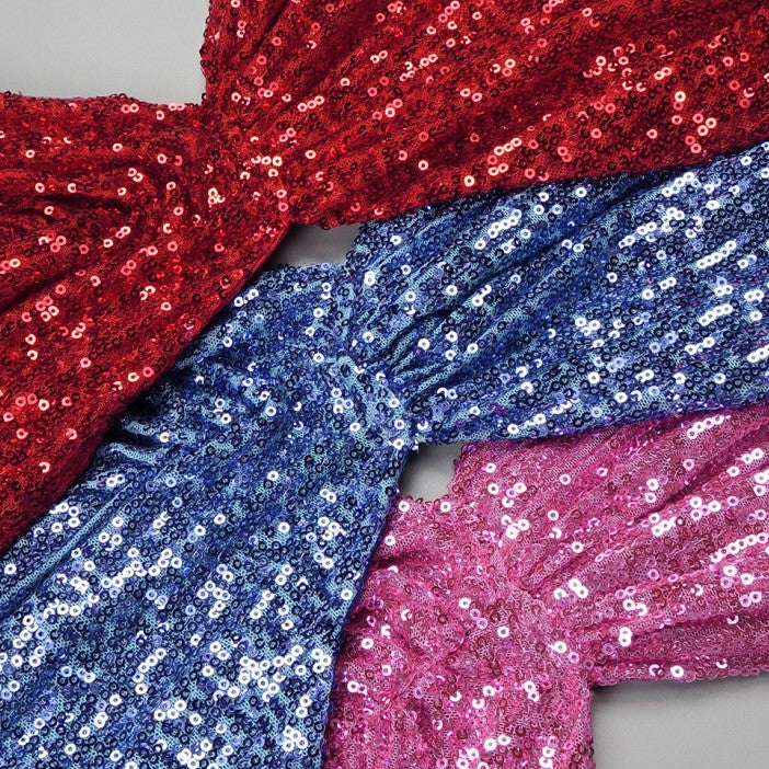 DOLLY Elegant Crew Neck Long Sleeve Slim Fit Sequin Long Evening Dress-IIANA