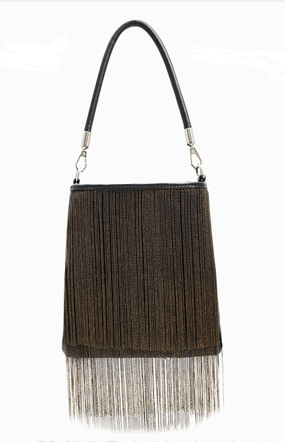 IUBALLET Stylish Tassel Fringe Bag  - WISDOM.