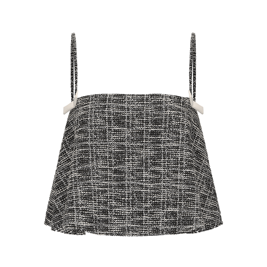 ATELIER MISS LU  Ribbon Silhouette A-line Camisole Top - skims